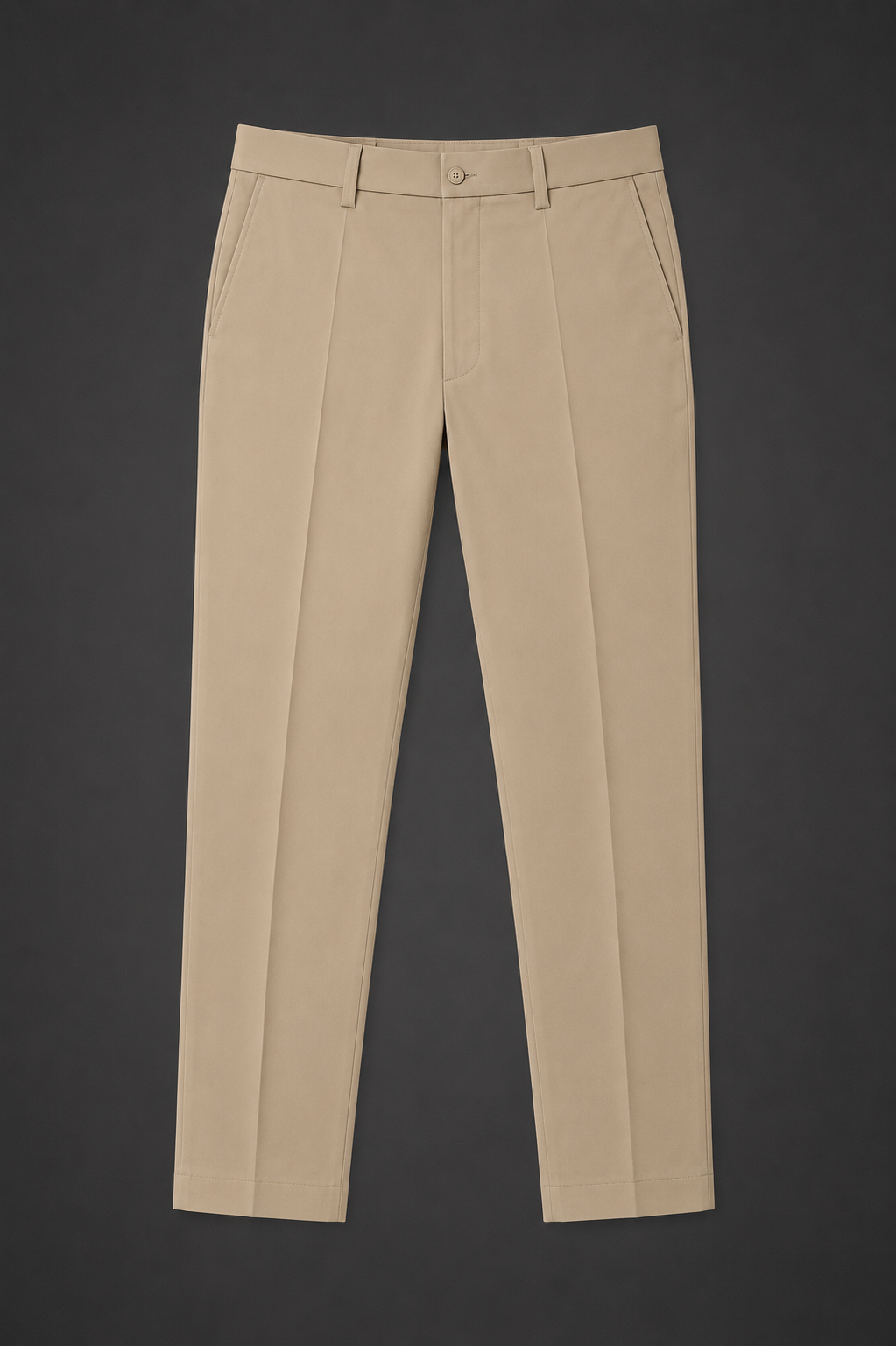 Conjunto Polo Pima Blanco + Jean Stretch Beige