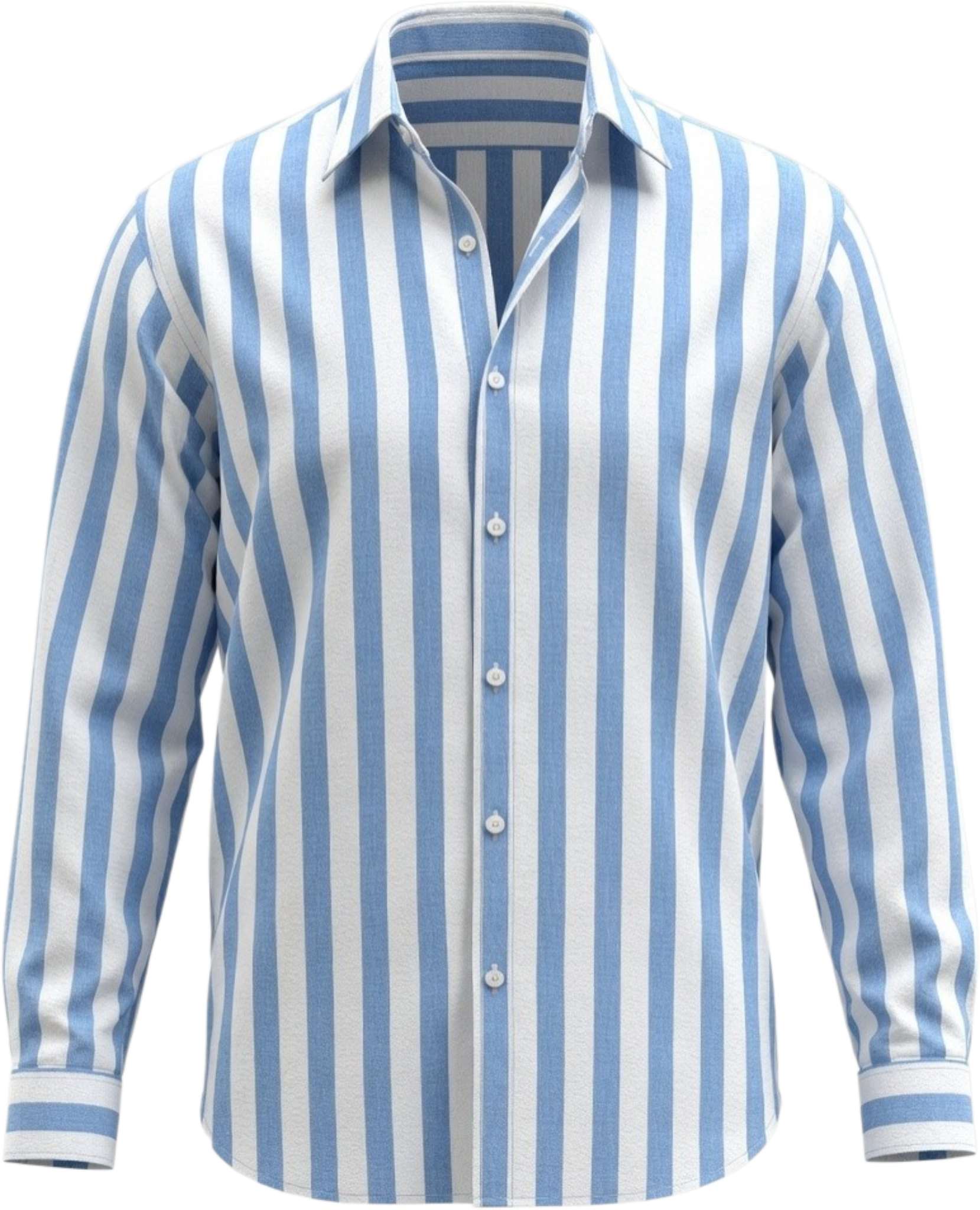 Conjunto Riviera Celeste – Camisa Rayas Premium + Pantalón Beige Slim Fit