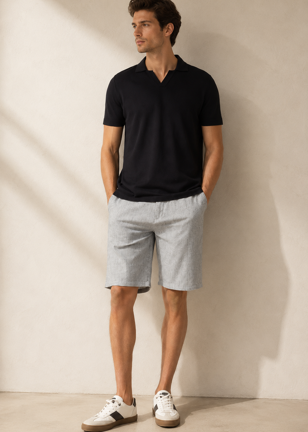 Polo Pima Premium + Bermuda Jean Stretch | Casa Prime