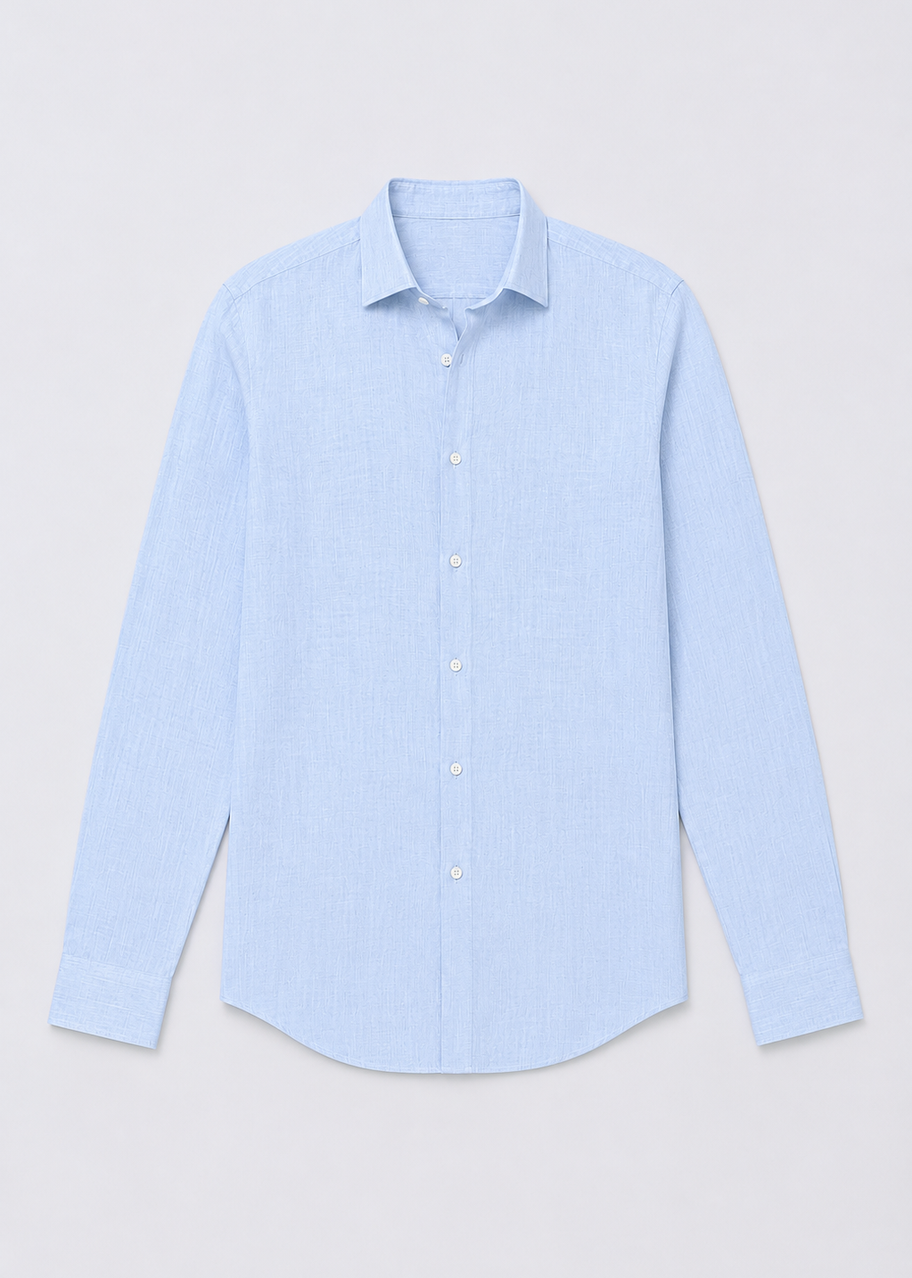 Camisa ajustada 100% lino