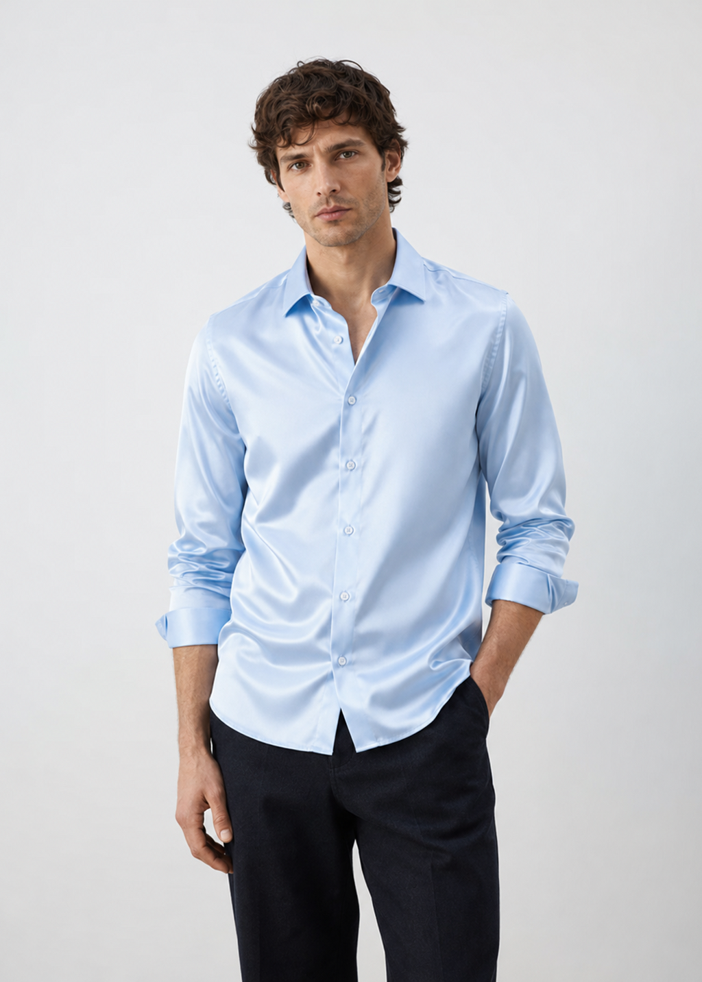 Camisa Satén Alta Gama | Elegancia Técnica y Confort Premium