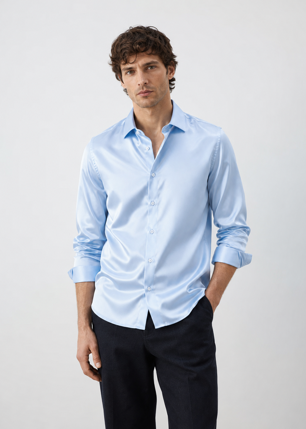 Camisa Satén Alta Gama | Elegancia Técnica y Confort Premium