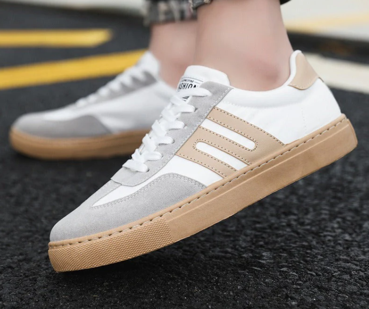 Zapatillas casuales de cuero sintético para hombre
