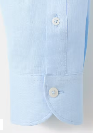 Camisa ajustada 100% lino