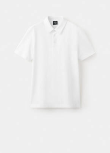 polo de piqué de corte ajustado