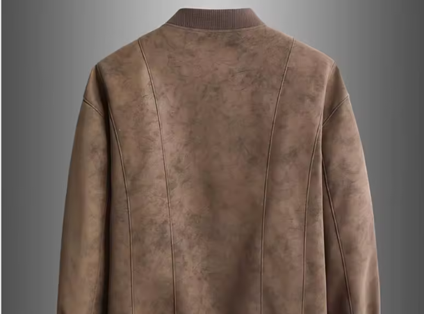 Chaqueta Cortavientos de Gamuza para Hombre, Estilo Urbano y Ejecutivo