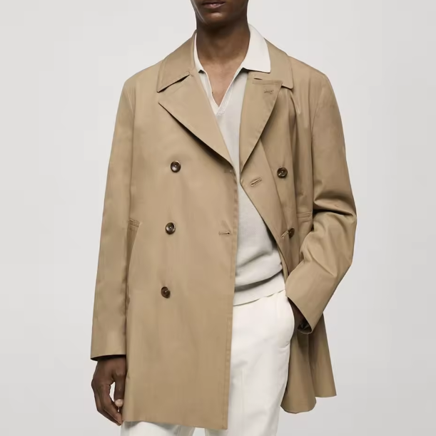 Abrigo de Hombre de Talla Grande, Estilo Lujoso, Estilo Urbano