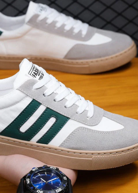 Zapatillas casuales de cuero sintético para hombre