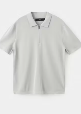 Polo elástico con cremallera para mayor comodidad