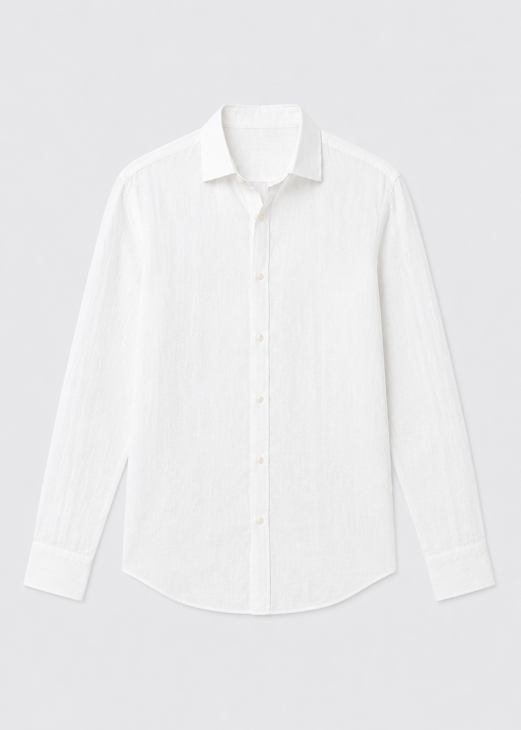 Camisa ajustada 100% lino