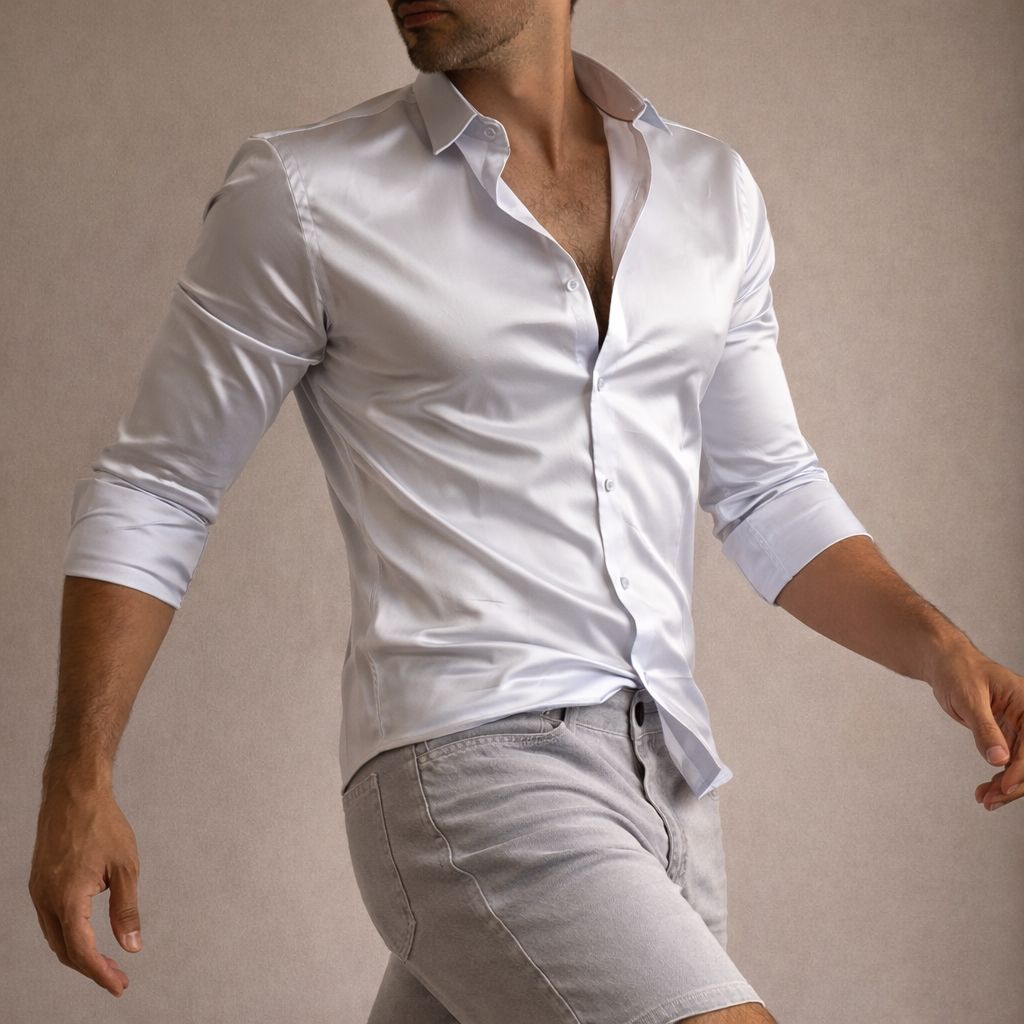 Camisa Satén Alta Gama | Elegancia Técnica y Confort Premium