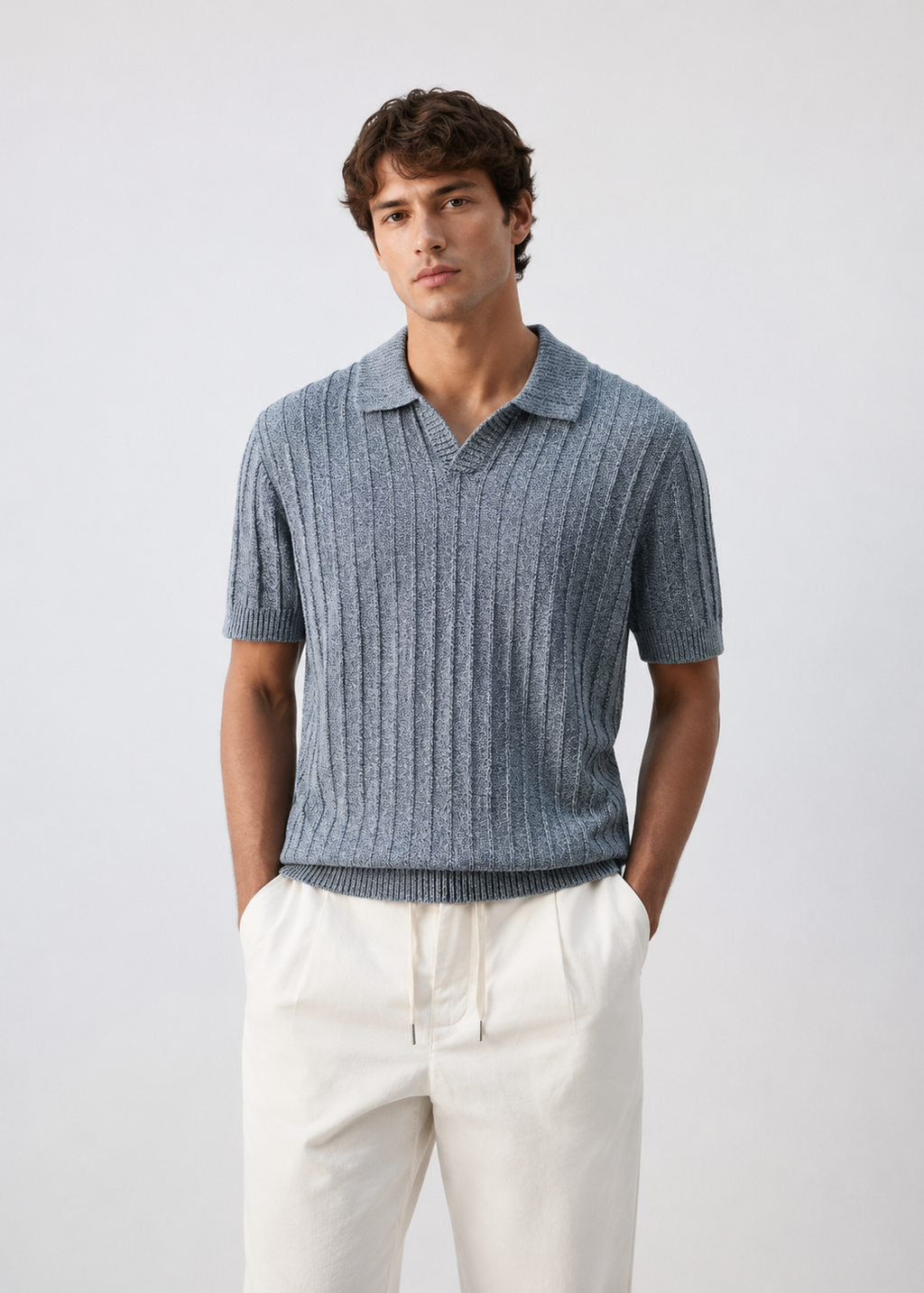 Polo de punto fino 100% algodón