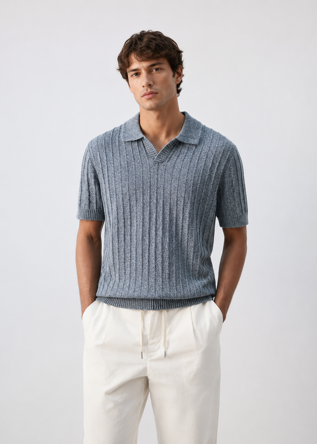 Polo de punto fino 100% algodón